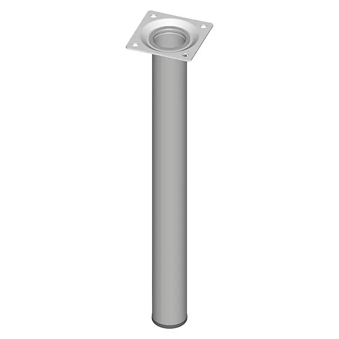 Element System Postolje za namještaj - Ø x D: 30 x 300 mm, Nosivost: 50 kg, Bijelo-aluminij