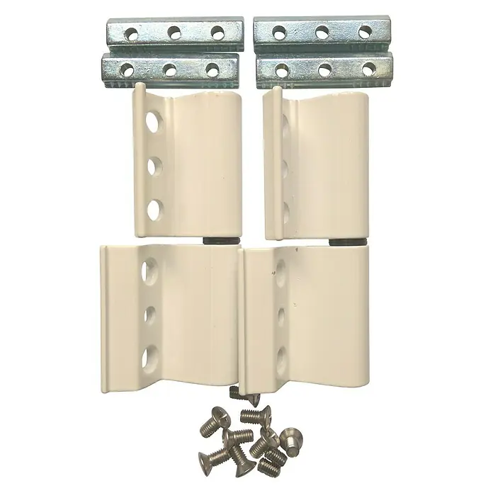 Bisagra Europea - 100 x 48 x 20 mm, Blanco, 2 uds.