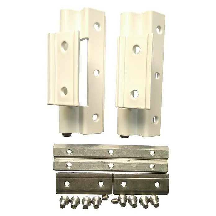 Bisagra reforzada - 10,5 x 4,5 x 3,5 cm, Blanco, 2 uds.