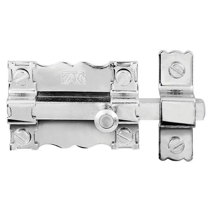 FAC Cerrojo 30-P/88 Niquelado - L x An x Al: 142 x 117 x 40 mm