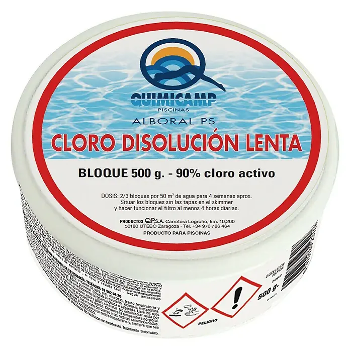 Quimicamp Pastillas de cloro lento - 500 g