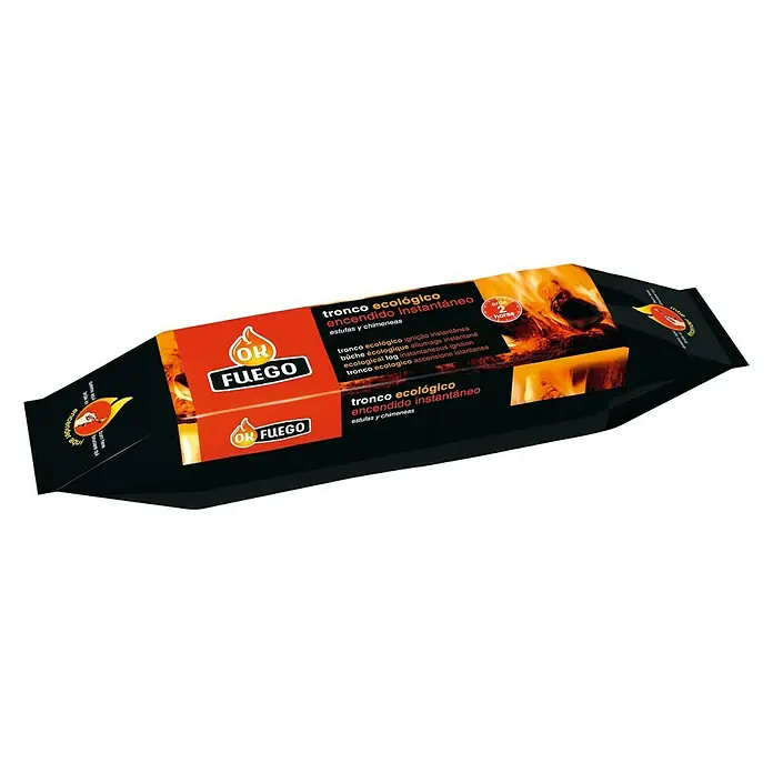 Ok Fuego Encendedor tronco ecológico - 1 kg, Apto para: Estufas de leña