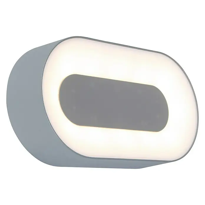 Lutec Aplique exterior LED Ublo - 7,5 W, 4,5 x 21,3 x 1,13 cm, Plateado, Opal, IP54