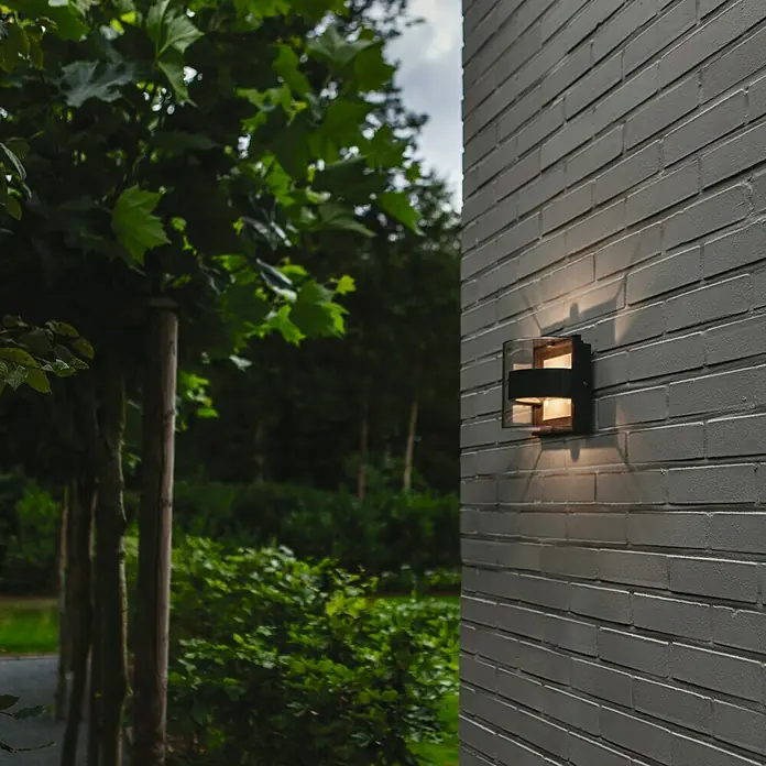 Lutec Aplique exterior LED Delta - 6 W, 11,8 x 16 x 16 cm, Antracita, IP44