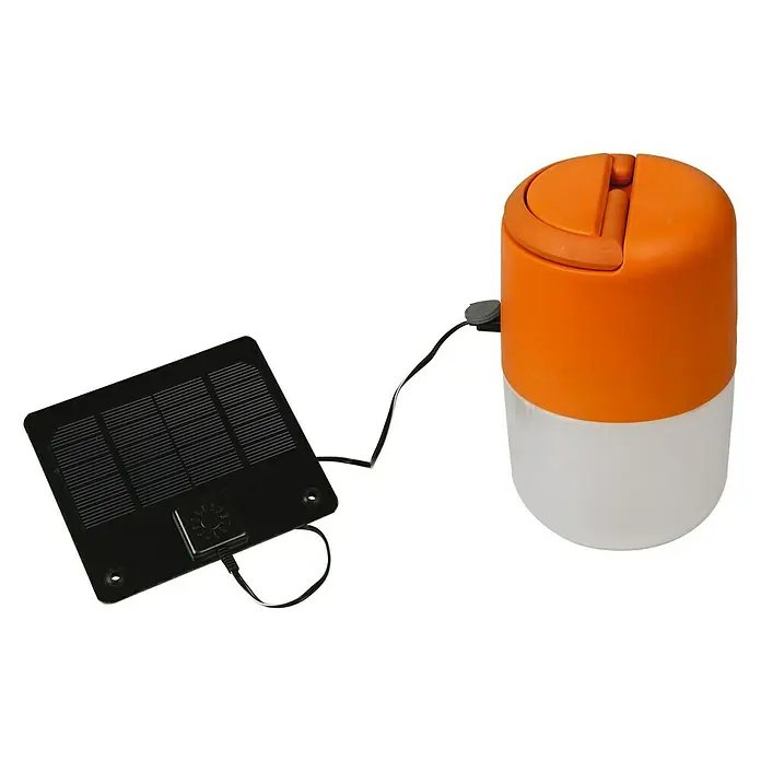 Lutec Lámpara solar LED Bump - Naranja, Blanco, Altura: 19,6 cm, LED