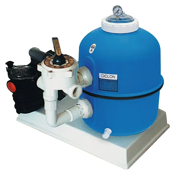 Filtro de arena monobloc Ciclon - Potencia de filtración: 11,4 m³/h, Apto para: Limpieza de piscinas