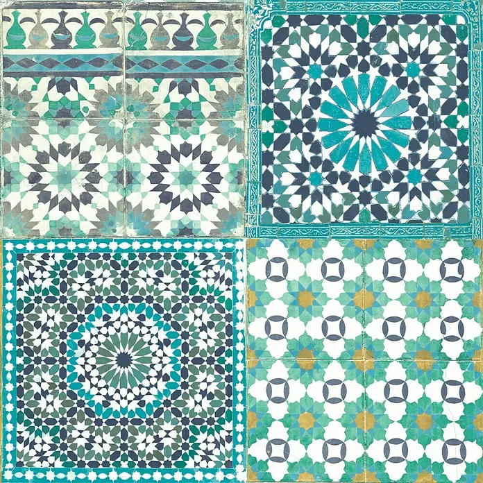Papel pintado Hidráulico 2 - Verde, 10,05 x 0,53 m