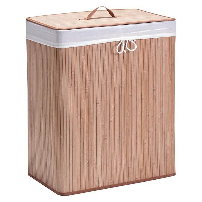 Cesta de ropa Bambú - 32 x 52 x 63 cm, Natural