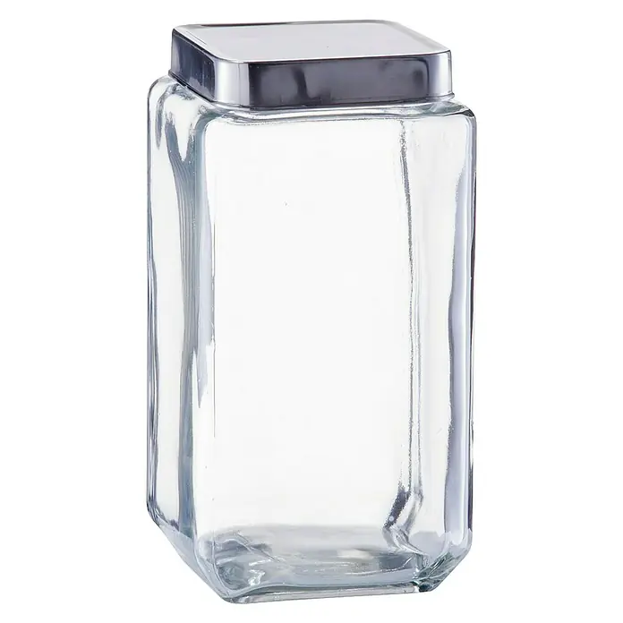 Zeller Bote de cocina 2000 ml - L x An x Al: 11 x 11 x 22,2 cm, Vidrio, Transparente