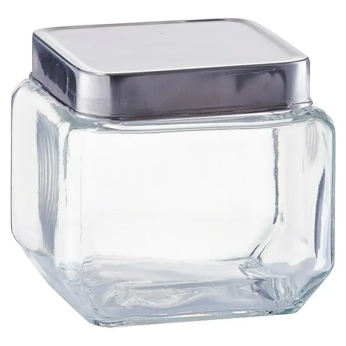 Zeller Present Bote de cocina 700 ml - L x An x Al: 11 x 11 x 10,5 cm, Vidrio, Transparente