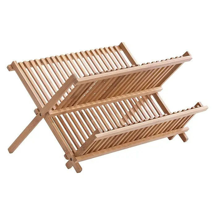 Zeller Present Escurreplatos Bambú - L x An x Al: 35 x 42 x 25 cm, Bambú