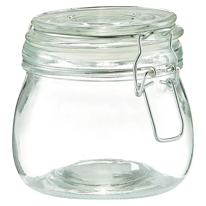 Zeller Present Bote de cocina 500 ml - L x An x Al: 11 x 11 x 11 cm, Vidrio, Transparente
