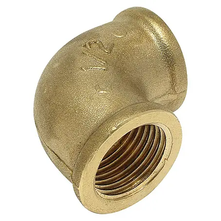 Codo de latón H-H