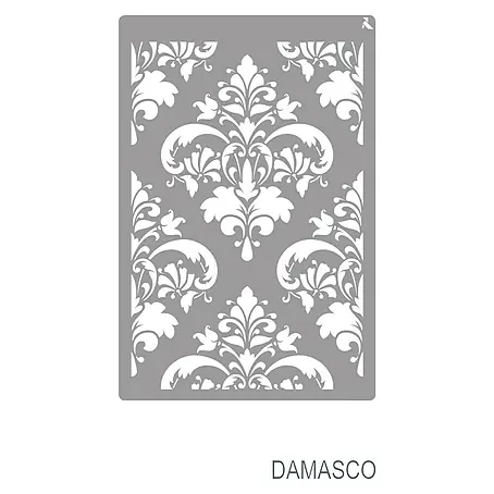 La Pajarita  Plantilla decorativa Stencil Damasco