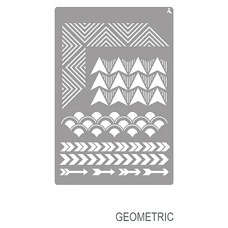 La Pajarita  Plantilla decorativa Stencil Geometric