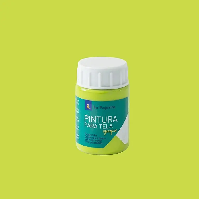 La Pajarita Pintura tejidos Tela opaca - Verde lima, 35 ml