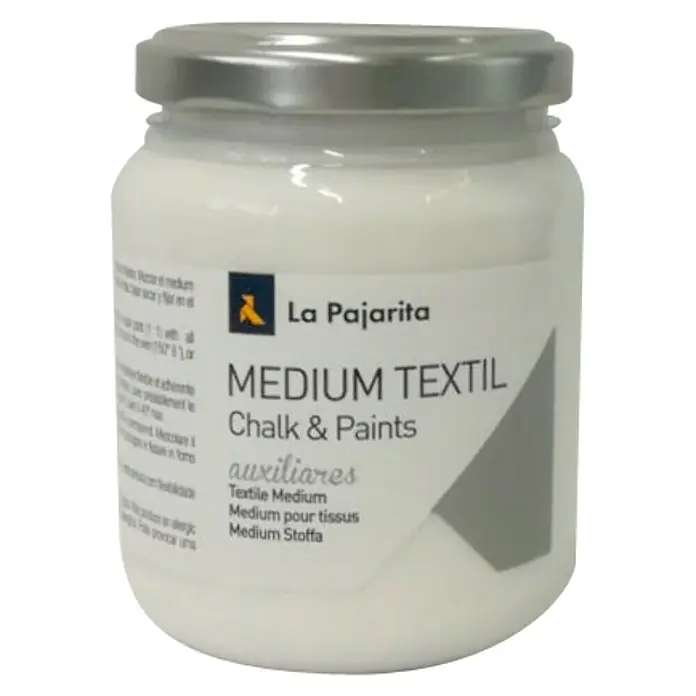 La Pajarita Pintura tejidos Medium - Blanco, 175 ml