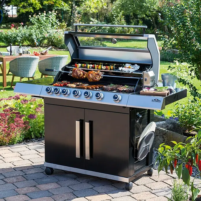 Kingstone KMS Gasgrill CLIFF 650-1 - Anzahl Brenner: 6, Hauptgrillfläche: 89 x 45 cm, 24,5 kW