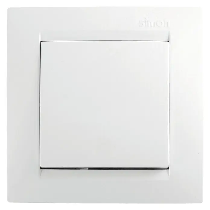 Simon 15 Conmutador - Blanco, En pared