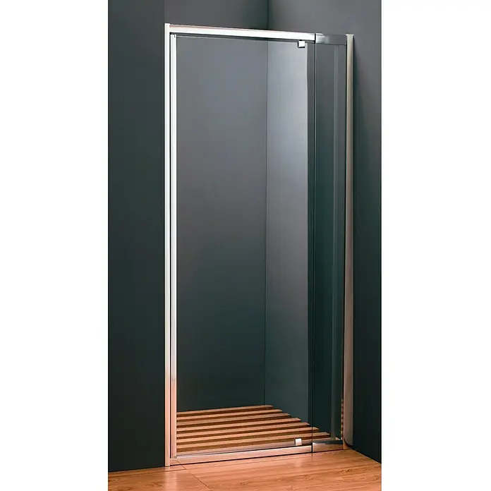 Mampara de ducha frontal Knox - An x Al: 85 x 195 cm, 6 mm, Cromo