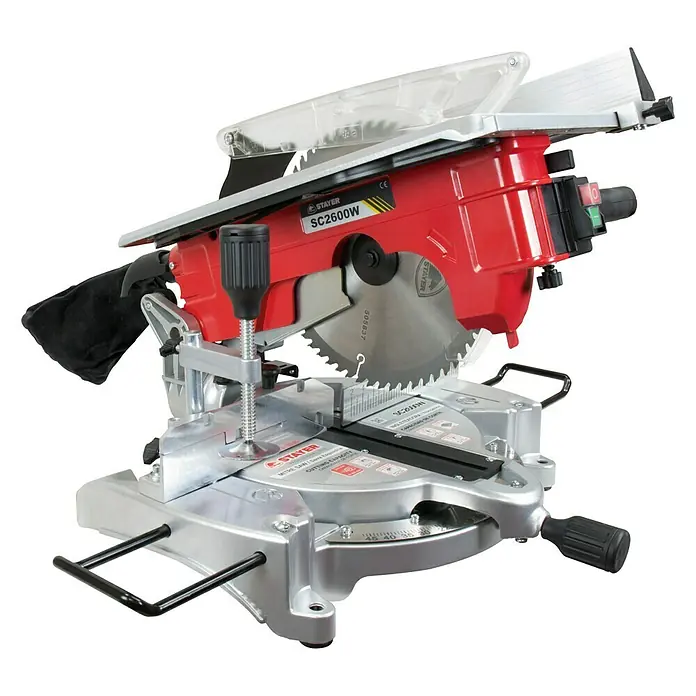 Stayer Sierra ingletadora SC2600W - 1.900 W, Diámetro hoja de sierra: 250 mm, Número de revoluciones de marcha en vacío: 4.700 r.p.m.