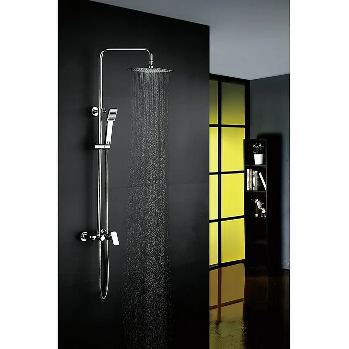 Imex Sistema de ducha Liverpool - Con grifo monomando, Número de tipos de chorro: 1 ud., Cromo