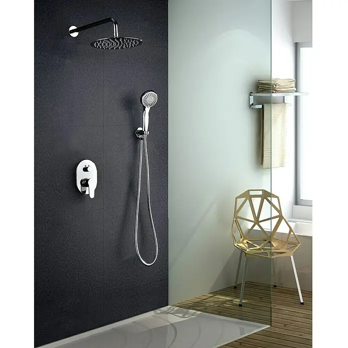 Imex Conjunto de ducha empotrado Oslo - Cromo, Brillante