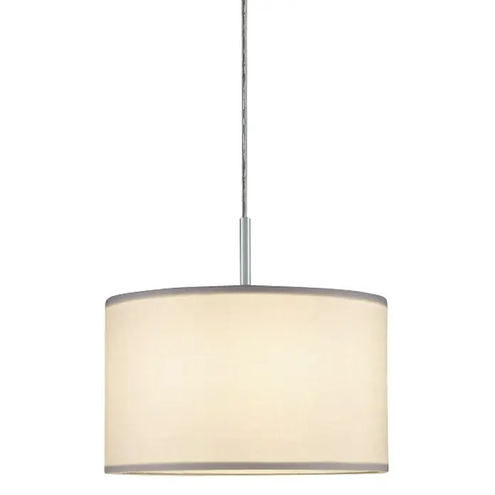 Paulmann DecoSystems Lampenschirm Tessa - Durchmesser: 25 cm, Weiß, Textil, Form: Rund - Vorderansicht