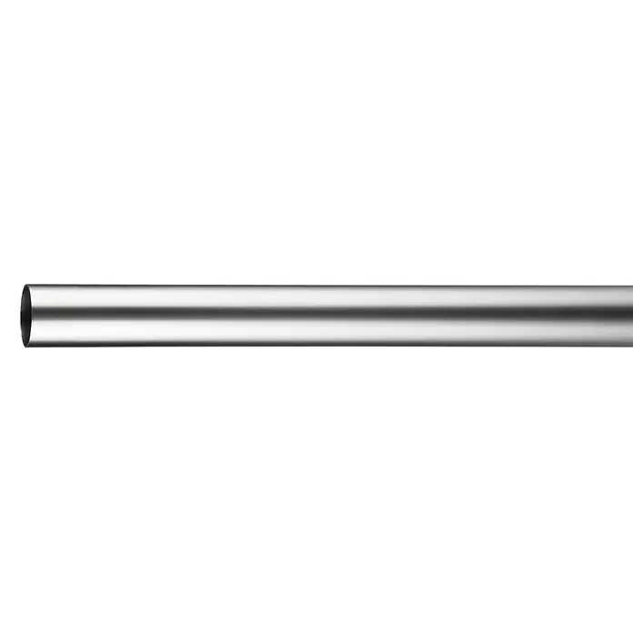 Vodilica zavjese - Izgled plemenitog čelika, Duljina: 160 cm, Promjer: 25 mm - Pogled sprijeda