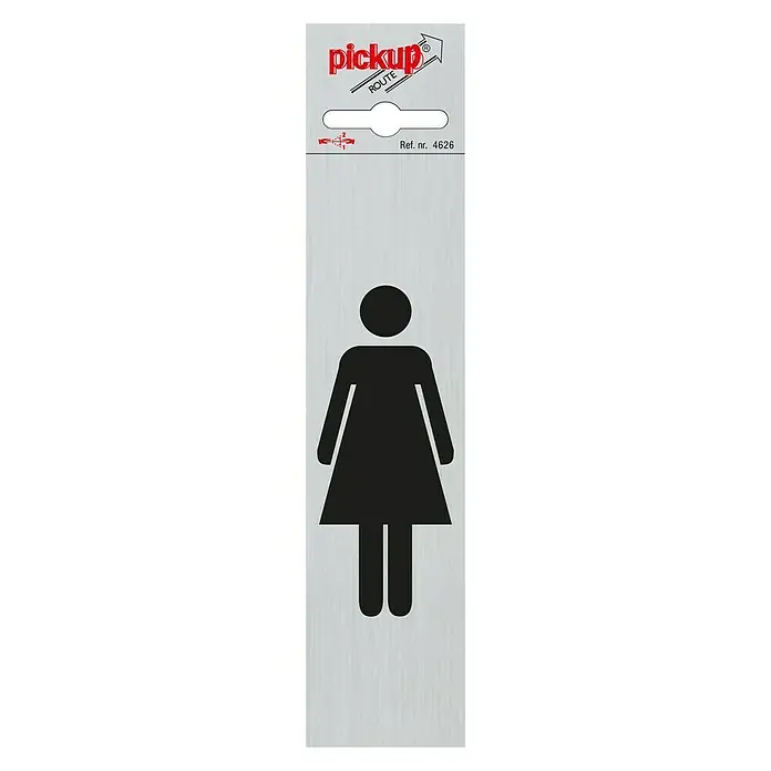 Pickup Pločica sa simbolom - Motiv: Gospođe, D x Š: 165 x 44 mm
