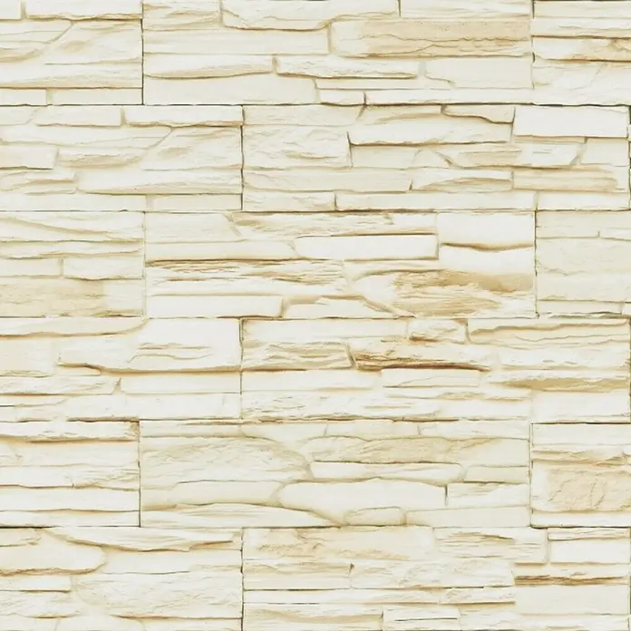 Verblendstein Creamwhite - 39 x 11,2 cm, Cremeweiß, Steinoptik - Vorderansicht
