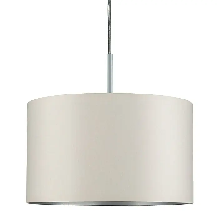 Paulmann DecoSystems Lampenschirm Tessa - Durchmesser: 25 cm, Creme, Textil, Form: Rund - Vorderansicht