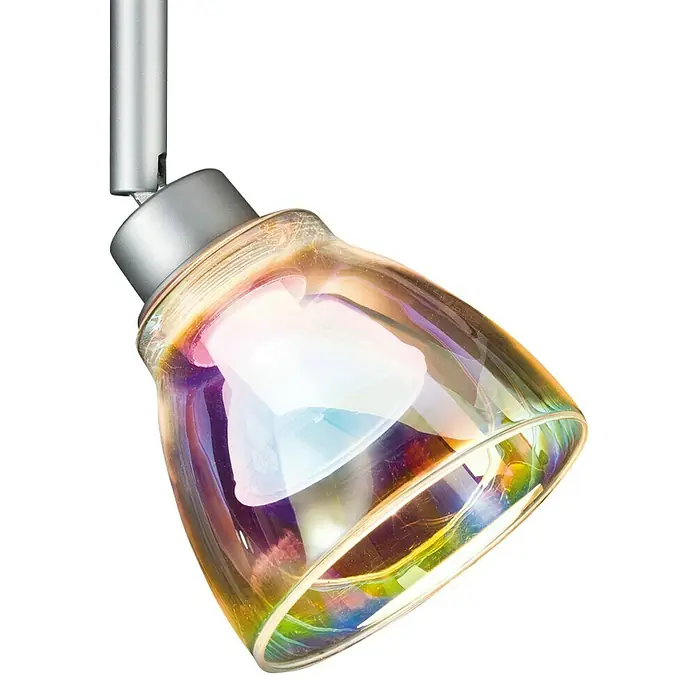 Paulmann DecoSystems Lampenschirm Wolbi - Durchmesser: 9 cm, Dichroic, Glas, Rund - Stimmungsaufnahme