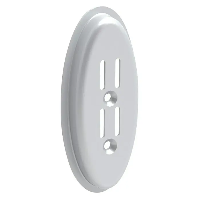 Lundbergs Wandhalterung - L x B x H: 125 x 56 x 16 mm, Weiß, Geeignet für: Regalträger, Zweilochsystem - Vorderansicht