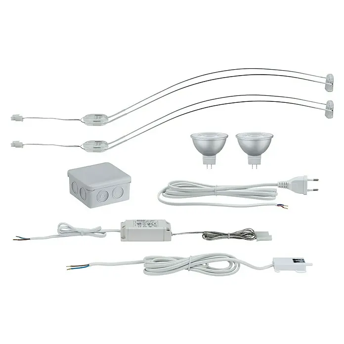 Paulmann Galeria LED-Schrankleuchte Assistent II - 1-flammig, 4 W, Chrom - Vorderansicht
