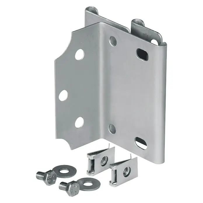 Bellissa Wand- & Pfostenanschlusswinkel - 4,5 x 9,2 cm, Geeignet für: Gabionen - Rechte Seitenansicht