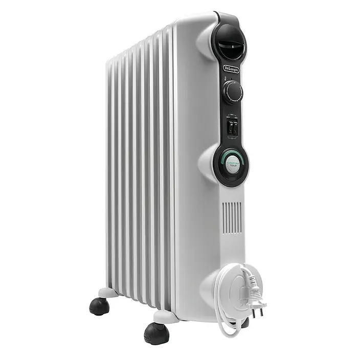De'Longhi Radiador de aceite Radia S - 2.000 W, Blanco, L x An x Al: 16 x 44 x 65 cm