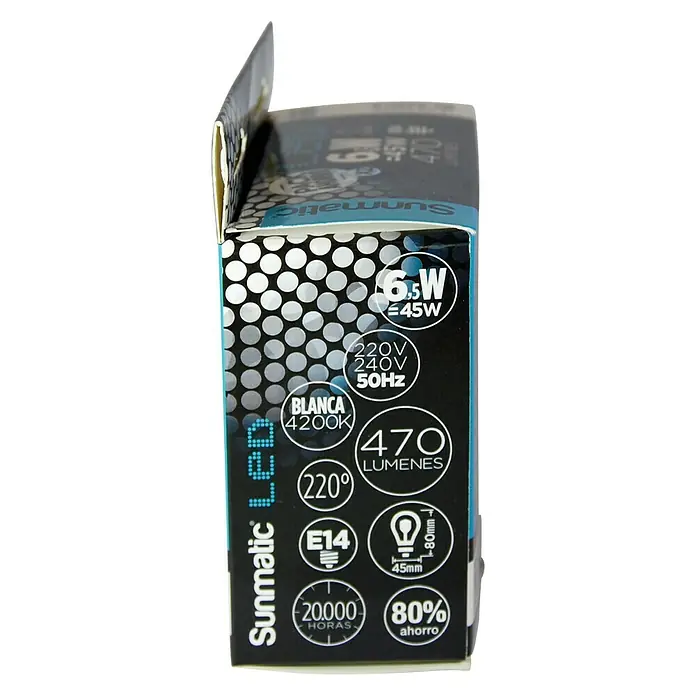 Sunmatic Bombilla LED - 2 uds., E14, 6,5 W, Color de luz: Blanco neutro, No regulable