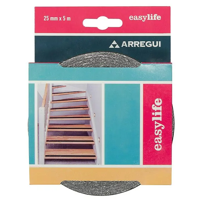 Arregui Cinta antideslizante A-1050050 - Negro, L x An: 5 m x 25 mm