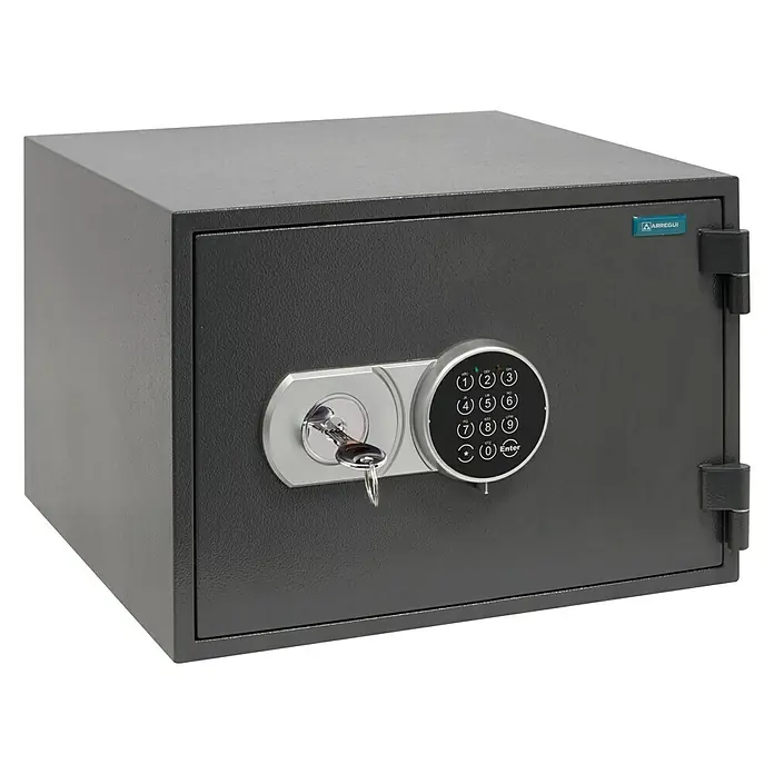 Arregui Caja fuerte ignífuga Resist 41220 - L x An x Al: 44,5 cm x 42,5 cm x 31 mm, Tipo de cerradura: Cerradura de combinación electrónica, 21 l