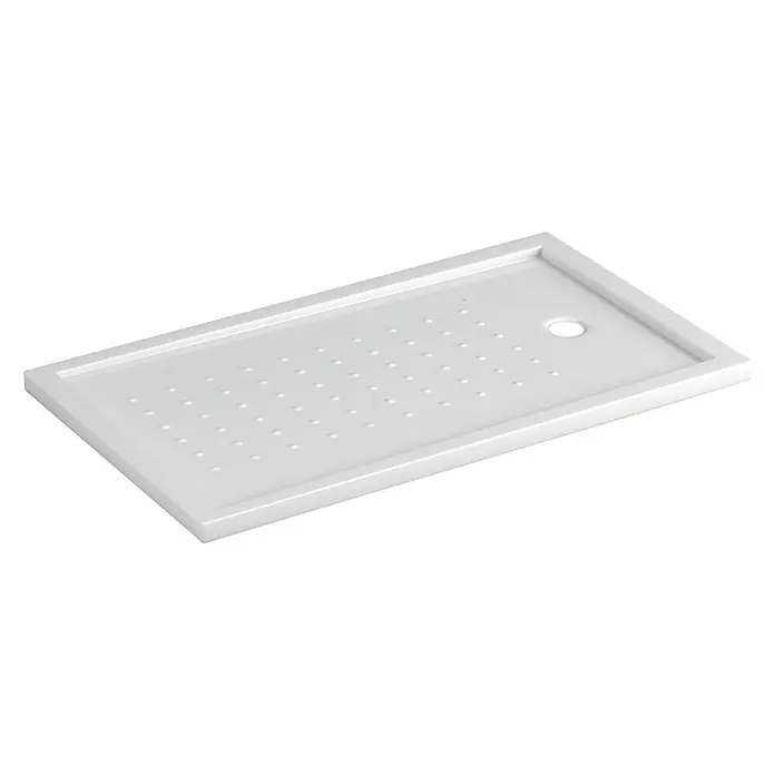 Plato de ducha acrílico Slim - L x An: 70 x 120 cm, Blanco