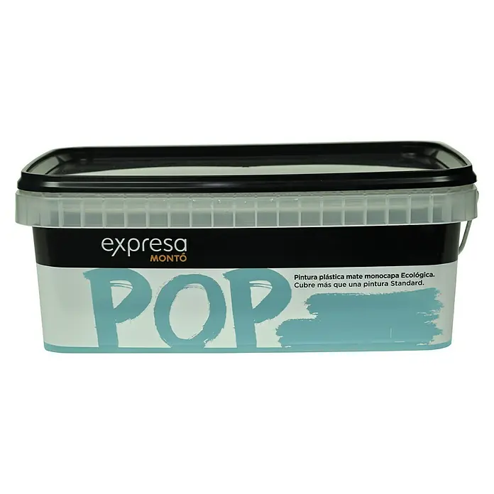 Montó Pop Pintura para paredes - Azul turquesa, 2,5 l, Mate