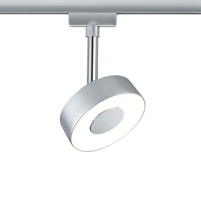Paulmann URail LED-Leuchte Circle - 5 W, Chrom matt - Vorderansicht