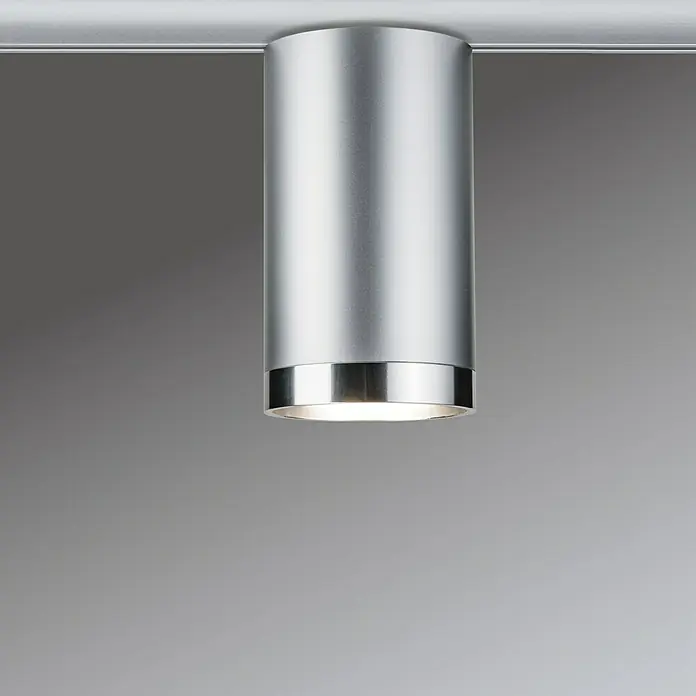 Paulmann URail LED-Spot Tube - Chrom, Chrom matt, GU10, Ø x H: 6,5 x 11,2 cm