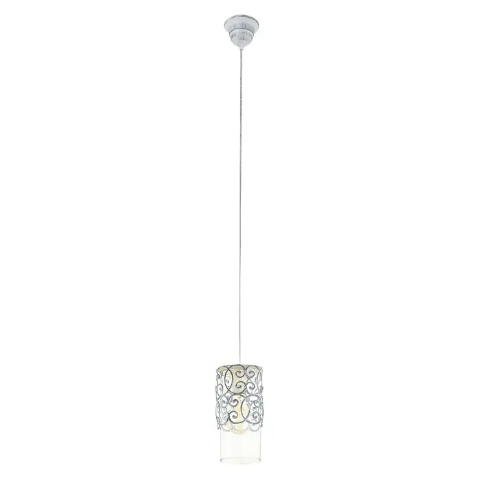 Eglo Lámpara colgante redonda Sudbury gris - 60 W, Ø x Al: 120 mm x 110 cm, E27