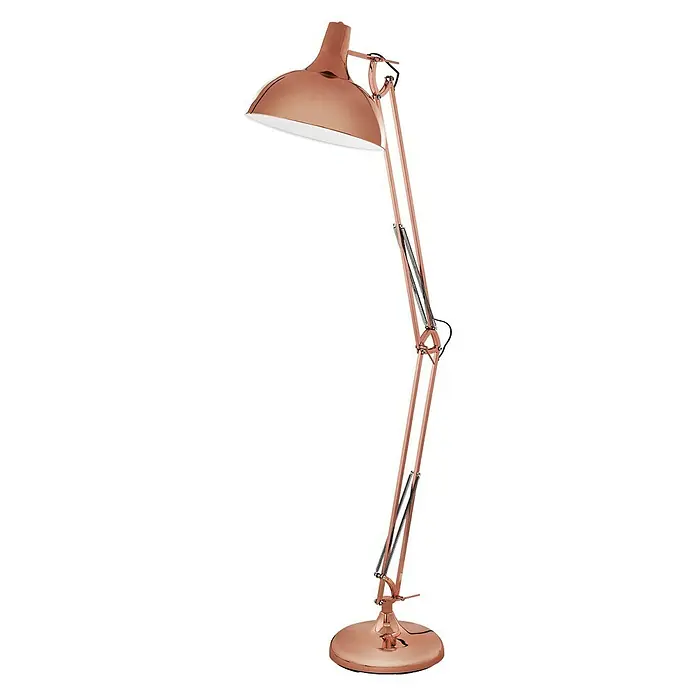 Eglo Lámpara de pie flexo Borgillio - 60 W, Altura: 190 cm, Rosa, E27