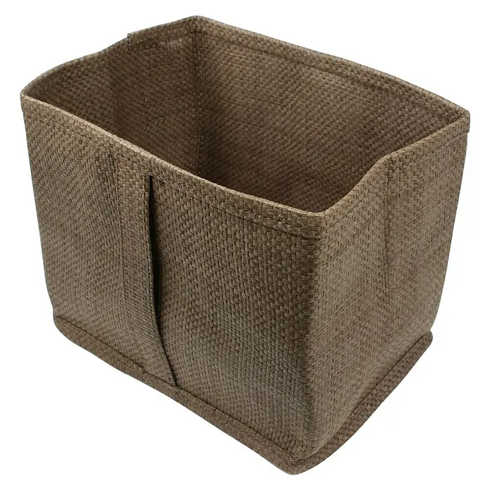 Deblanch Cesta para el baño - L x An x Al: 16 x 15 x 22 cm, Marrón