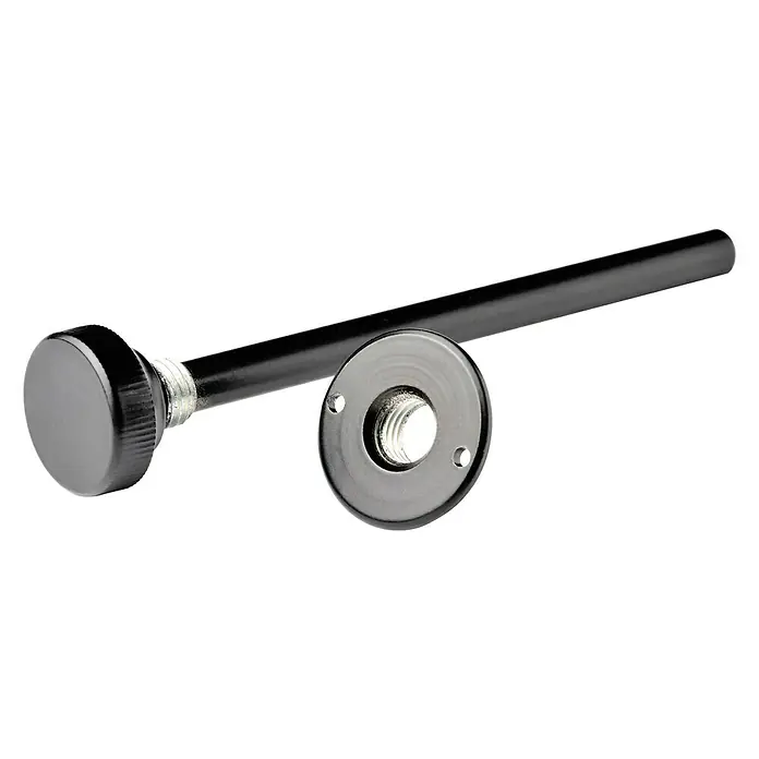Tope de cierre para persiana - Negro, Largo: 14 cm, 2 ud.