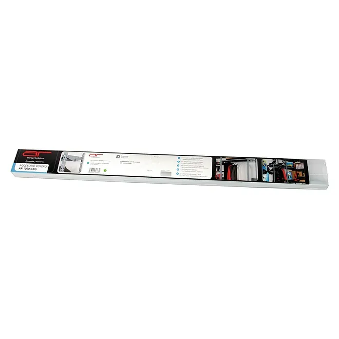 Barra para ropa - Largo: 1.000 mm, Gris