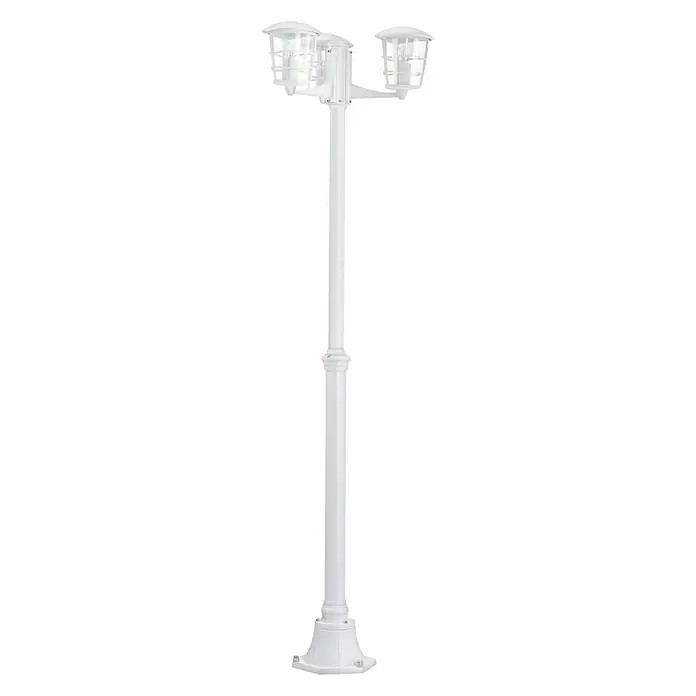 Eglo Aloria Farola - 3 × 60 W, Altura: 180 cm, Blanco